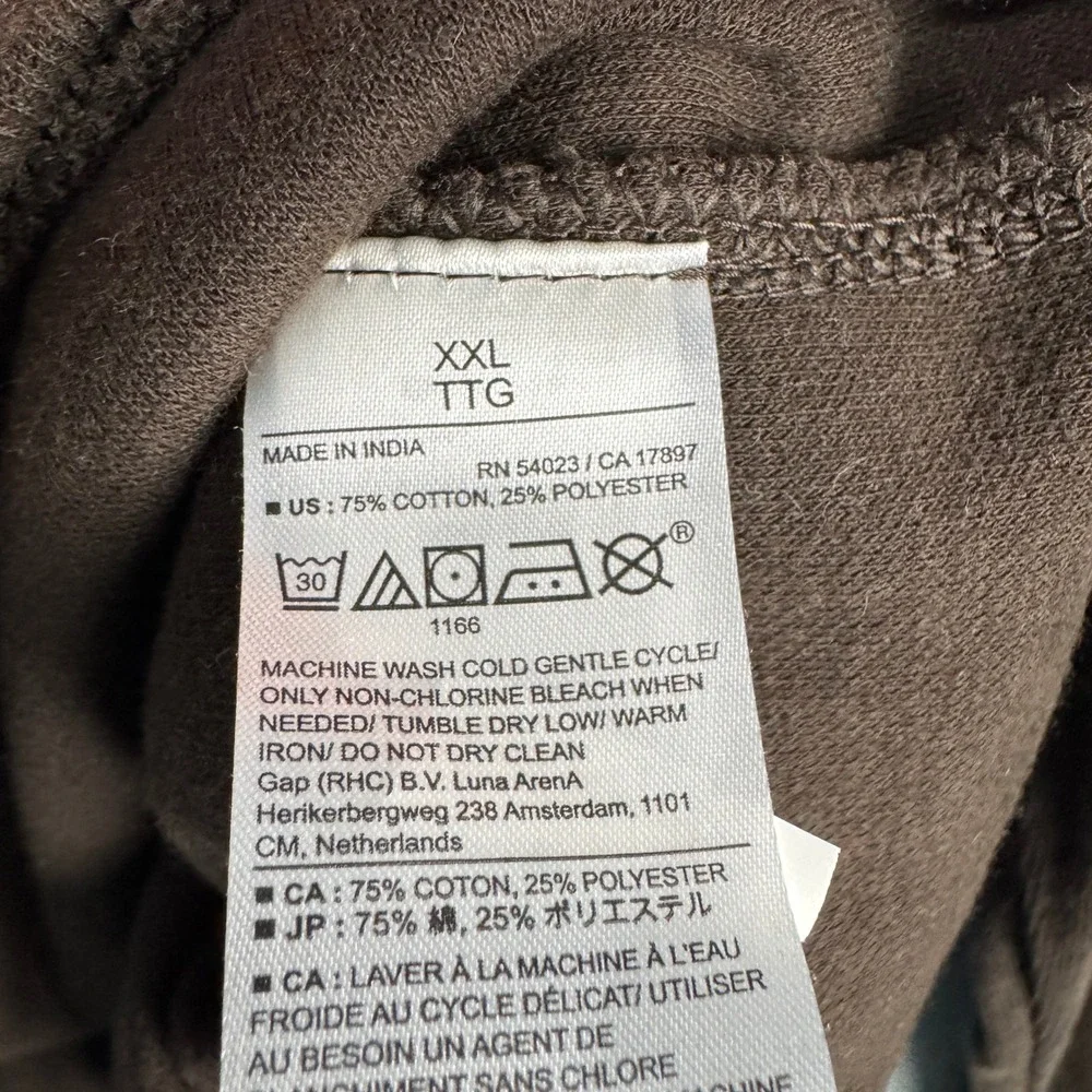 Banana Republic Brushed Rib LS Brown Heather Crew Neck Sweatshirt XXL 815247-00